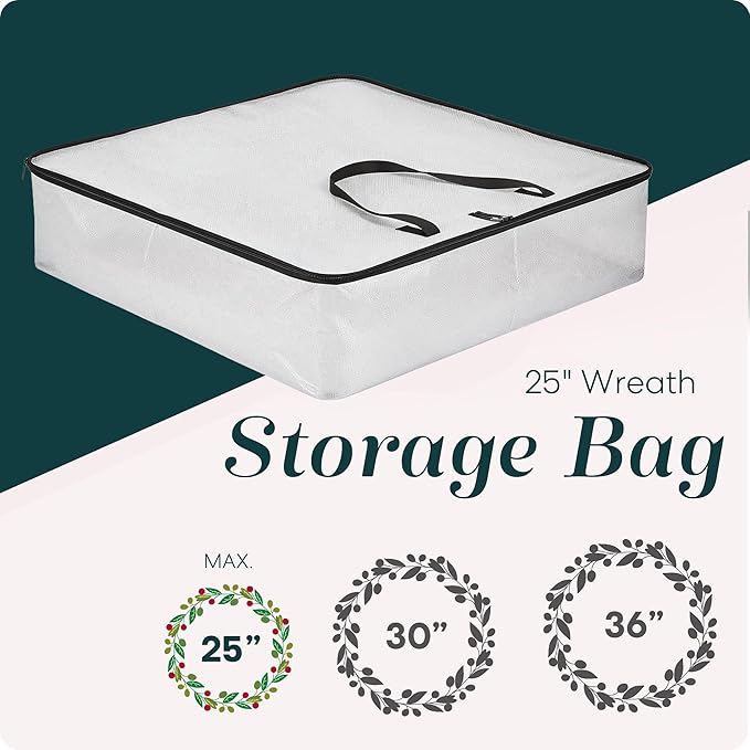 Handy Laundry 5-Pack Wreath Storage Bag - Image 3