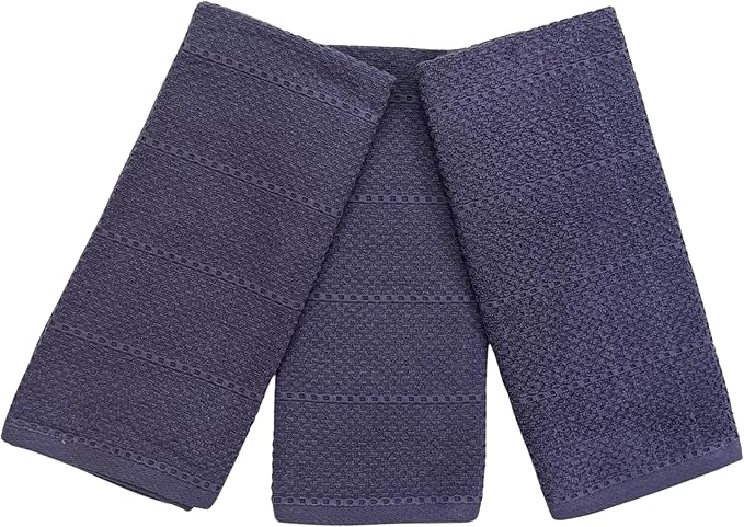 Eggplant Purple Kitchen Hand Dish Towels: Oversized 28" x 18", 100% Cotton - Image 5