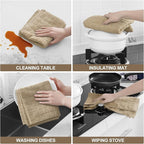 Homaxy Premium Cotton Kitchen Towels 16"x 28", Large Natural Ring Spun 390 GSM - Image 4