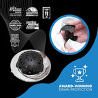 TubShroom Ultra Stainless Steel Drain Protector, Hair Catcher Strainer - Image 3