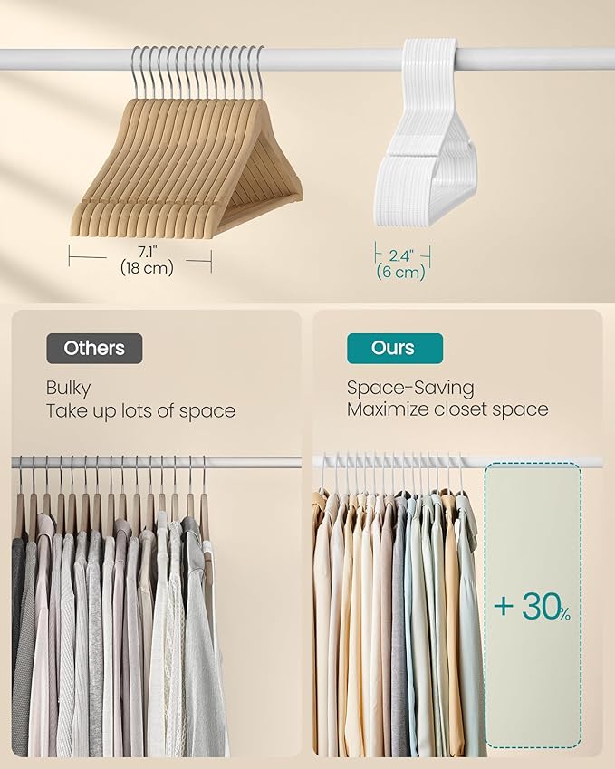 SONGMICS Clothes Hangers, Plastic Hangers, - Image 4