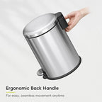 EKO Serene 5L / 1.32 Gallon Step Trash Can - Image 4