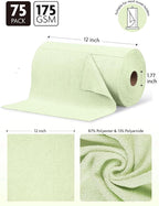 Fantasticlean Microfiber Cleaning Cloth Roll -75 Pack, Tear Away Microfiber - Image 6