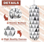 Plastic Bag Holder, Wall Mount Plastic Bag Organizer, Washable Large Grocery - Image 3