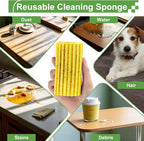 4-Pack Damp Clean Duster Sponge, Sponge Cleaning Brush, Duster - Image 4
