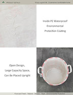 Round waterproof laundry basket, foldable storage basket, laundry Hampers - Image 4