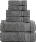 Elegant Comfort Luxury 6-Piece Towel Set, Premium Soft 100% Turkish Cotton by ELEGANTCOMFORT