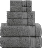 Elegant Comfort Luxury 6-Piece Towel Set, Premium Soft 100% Turkish Cotton by ELEGANTCOMFORT