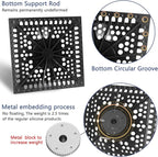 Shower Drain Hair Catcher, Square Silicone Shower Drain Cover - Image 2