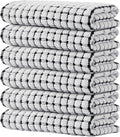 Kitinjoy Cotton 6 Pack Terry Kitchen Towels, 16 x 25 Inches Super Soft and by Kitinjoy