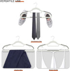 20 Pack Heavy Duty Plastic Hangers, Non Slip Clothes Hangers - Image 7