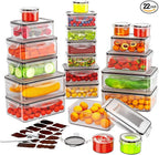 44 PCS Food Storage Container by JSCARESFINDBEAUTYINLIFE