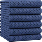 Homaxy 100% Cotton Waffle Weave Kitchen Dish Towels, Ultra Soft Absorbent Quick by Homaxy