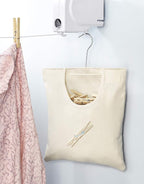 Whitmor Canvas Clothespin Bag Hanging Storage Organizer - Image 2