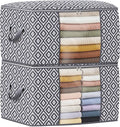 Direct 100L, 2 Pack, Storage Containers, Large Clothes Storage Bins Foldable by StorageTastic