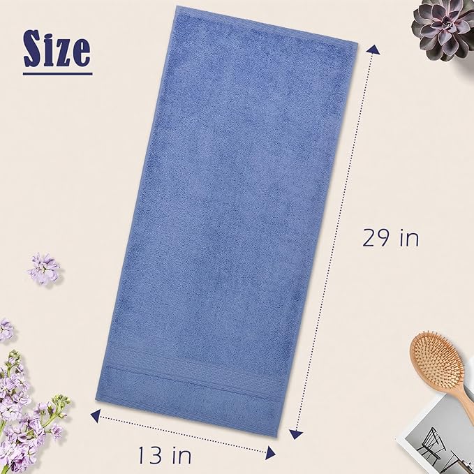 Cleanbear Cotton Hand Towel Set 6-Pack Ultra Soft Hand Towels - Image 3