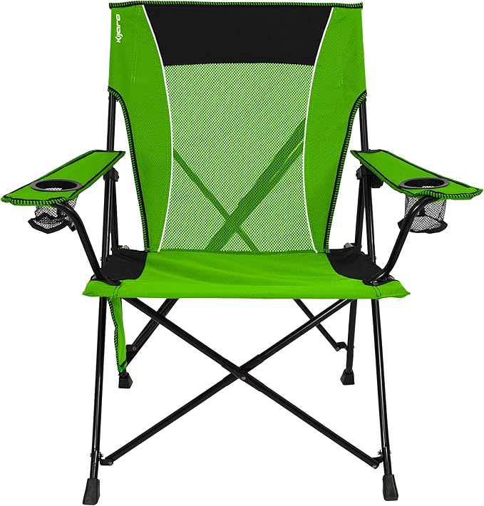 Kijaro Dual Lock Portable Camping Chairs - Enjoy the Outdoors with a Versatile Folding Chair, Sports Chair, Outdoor Chair & Lawn Chair - Dual Lock Feature Locks Position – Ireland Green - Image 4