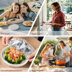 20Pieces Aluminum Foil Food Covers - Image 2