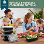 Meal Prep Containers Reusable 50 Pack - 28 oz Food Containers - Image 5