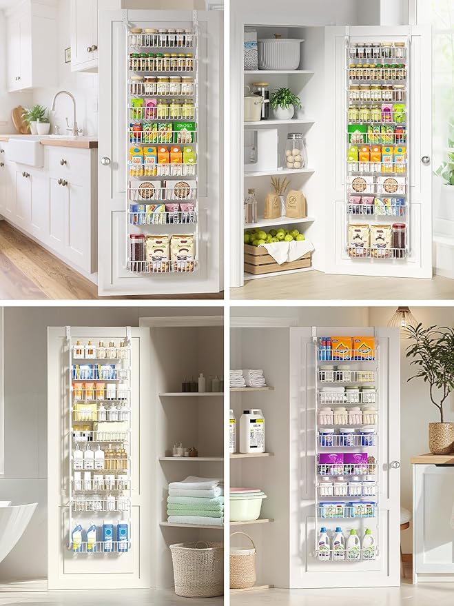 Delamu Over The Door Pantry Organizer, 9-Tier Pantry Door Organizers and Storage - Image 7