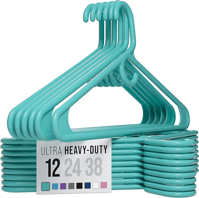 NEATERIZE Ultra Heavy Duty Plastic Clothes Hangers by Neaterize