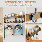 29 inch Coat Rack Wall Mount - Image 4