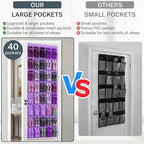 40-Pocket Over the Door Shoe Organizer - Image 6