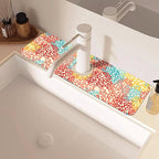 Colorful Sea Corals Dish Drying Mat - Image 2
