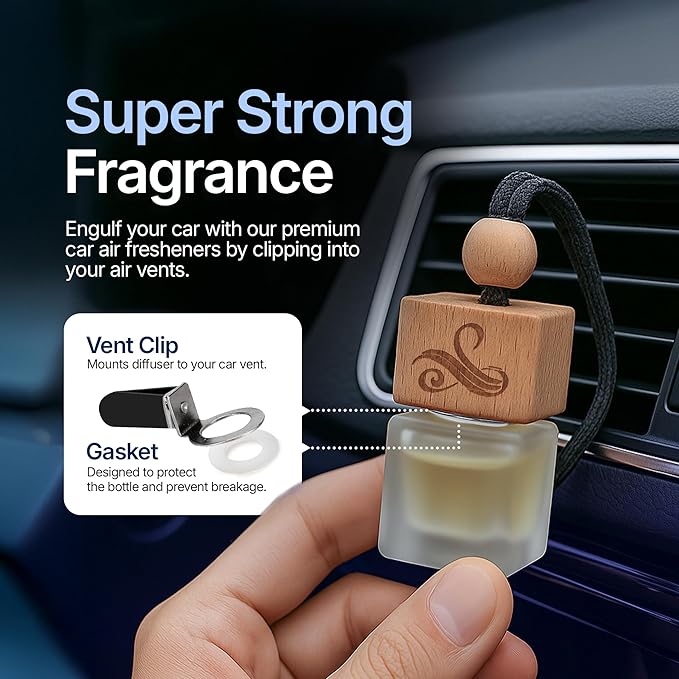 Solvere Diffuser with Vent Clip | Strong Automotive Freshener Long Lasting | - Image 7