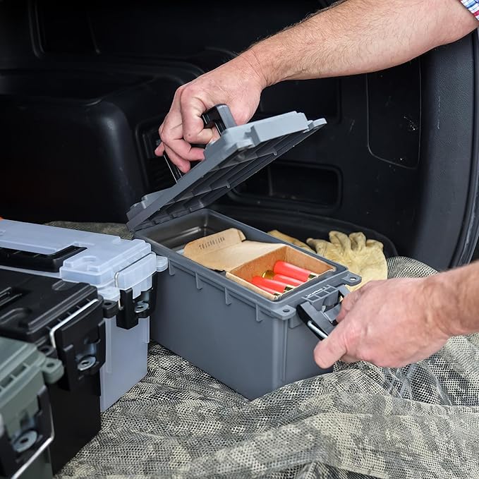 Sheffield 12792 2-Pack Ammo Storage Box, Stackable .30 Cal Field Boxes - Image 9