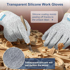 Dowellife Level 5 Silicon Cut Resistant Gloves - Image 4