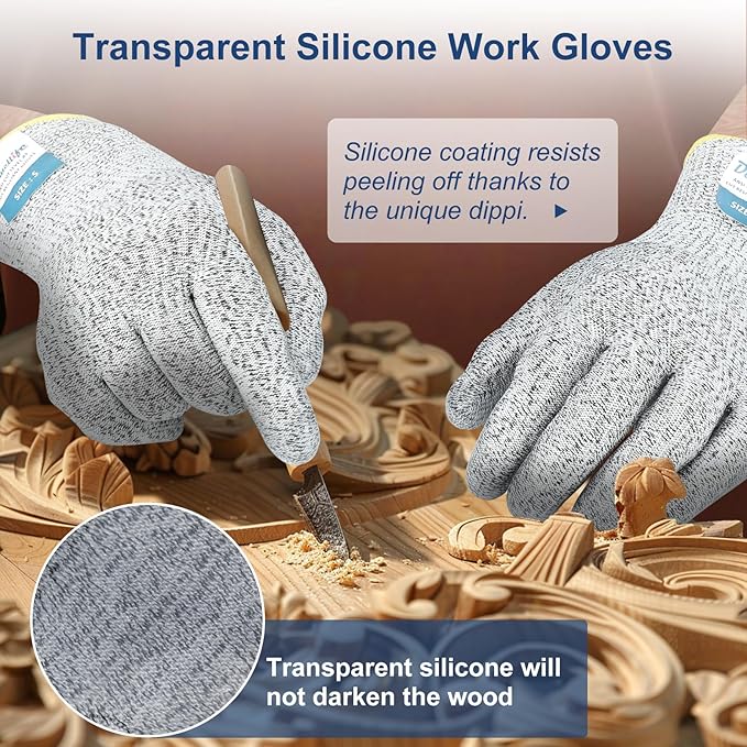 Dowellife Level 5 Silicon Cut Resistant Gloves - Image 4