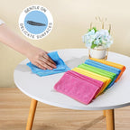 Tanlade Microfiber Cleaning Cloth Cleaning Rags Reasonable Kitchen Towels - Image 5