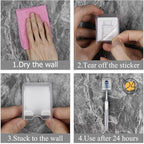 4 Pack Toothbrush Holder Wall Mounted - Image 4