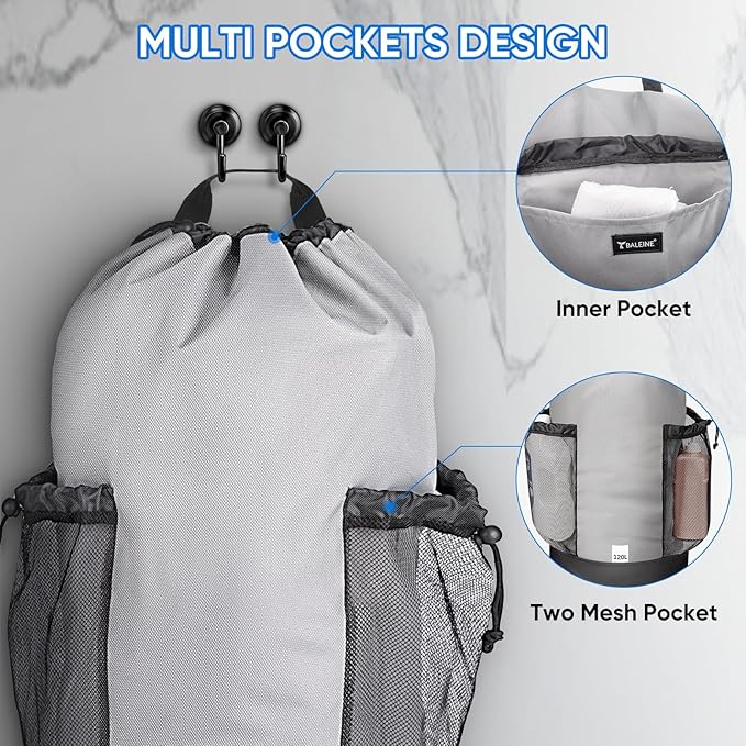 BALEINE 150L Laundry Bag Backpack, 900D Oxford Fabric Large Travel Laundry Bags - Image 4