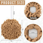 Macarrie 12 Packs Fluffy Towel Chenille Hand Towel Absorbent Fast Drying Hand - Image 2