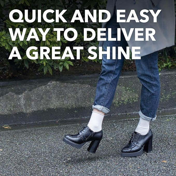 KIWI Shoe Shine Sponge, Leather Care | Black | 0.23 Fl Oz | Pack of 3 | - Image 4