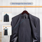 Nature Smile Luxury Mahogany Wooden Suit Hangers - Image 8