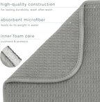 S&T INC. Dish Drying Mat, 16” x 18”, Absorbent Microfiber Kitchen Counter Mat - Image 3