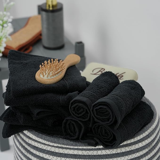 Tens Towels Pack of 60 Washcloths, 12 x 12 Inches, Lighter Weight, Quick to Dry - Image 3