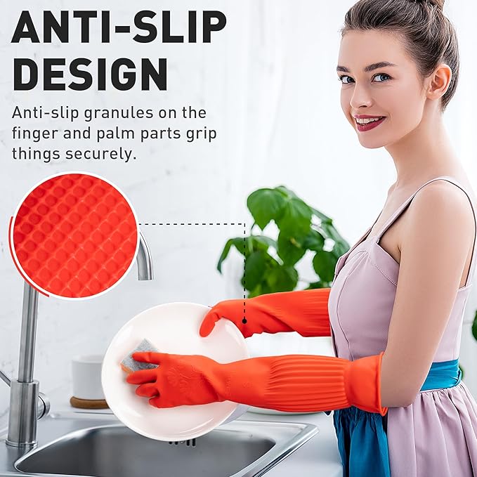 ThxToms Rubber Dishwashing Cleaning Gloves - Image 4