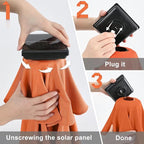 ABCCANOPY Durable Solar Led Patio Umbrellas with 32LED Lights 7.5FT (Orange) - Image 9