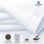GLAMBURG Premium Cotton Oversized 2 Pack Bath Sheet 35x70-100% Pure Cotton - Image 2