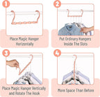 Mr. Pen- Space Saving Hangers, 8 Pack, Boho Colors, Magic Hangers - Image 5