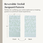 Modern Threads Trefoil Filigree 6-Piece 100% Cotton Towel Set – Reversible Yarn - Image 6