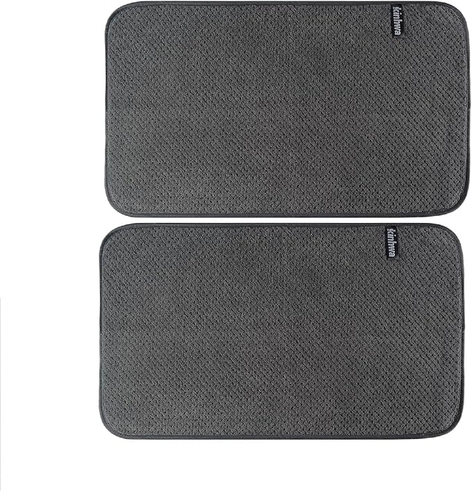 KinHwa Microfiber Hand Towels for Bathroom Soft and Absorbent Face Towels Grey by KinHwa