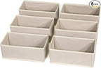 DIOMMELL 6 Pack Foldable Cloth Storage Box Closet Dresser Drawer Organizer by DIOMMELL