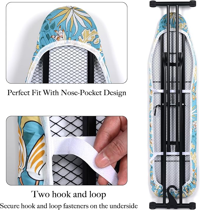 Ironing Board Cover and Pad, Standard Size, Stain-Resistant & Wrinkle-Free - Image 3