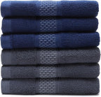 Cotton Hand Towels Set, 6-Piece Set, Super Absorbent Quick Drying, Bathroom - Image 4