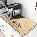 Absorbent Coffee Mat, Fashion Dish Drying Mat by CooRug